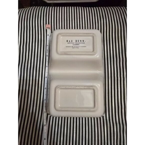 Magenta Rae Dunn Artisan Ice Cream Cones Divided Food Dish Mint Chocolate Strawb - Picture 8 of 16